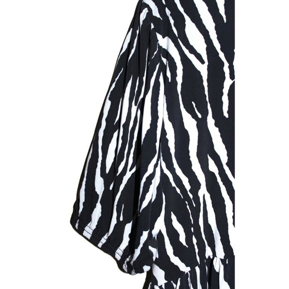 NASTY GAL Be Herd Plus Zebra Midi Dress - Size 16 (XL) - Picture 5 of 14